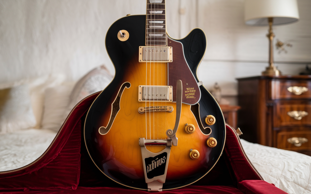 guitare électrique sunburst