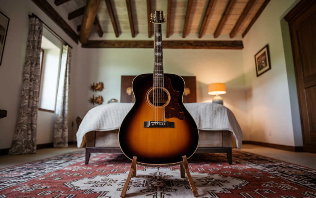 guitare acoustique sunburst